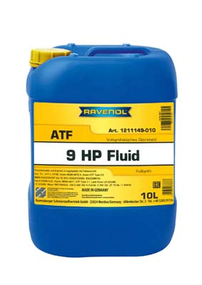 Трансмиссионное масло ravenol atf 9hp fluid RAVENOL 1211149-010-01-999
