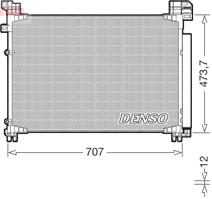 Конденсатор кондиционер DENSO DCN51020