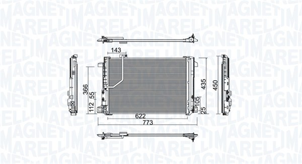 Конденсатор кондиционер MAGNETI MARELLI 350203755000