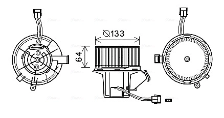Вентилятор салона AVA QUALITY COOLING MS8640