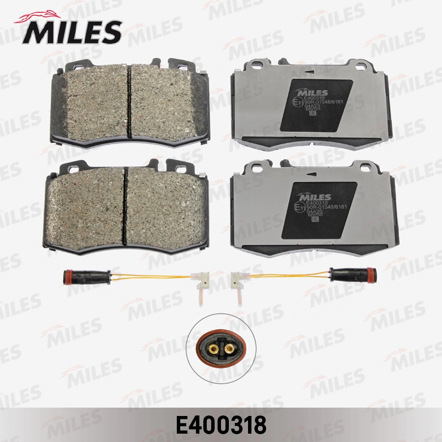 Комплект тормозных колодок дисковый тормоз MILES E400318