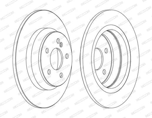 Тормозной диск premier FERODO DDF1675C