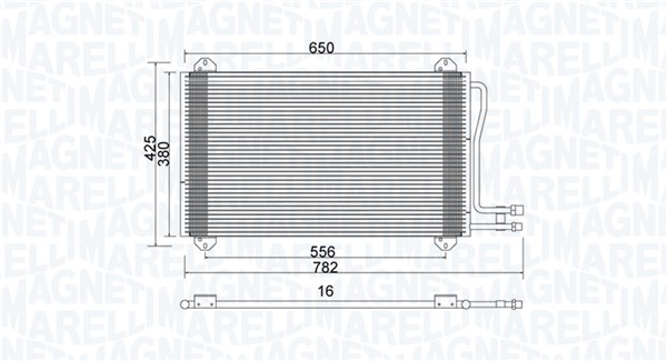 Конденсатор кондиционер MAGNETI MARELLI 350203913000