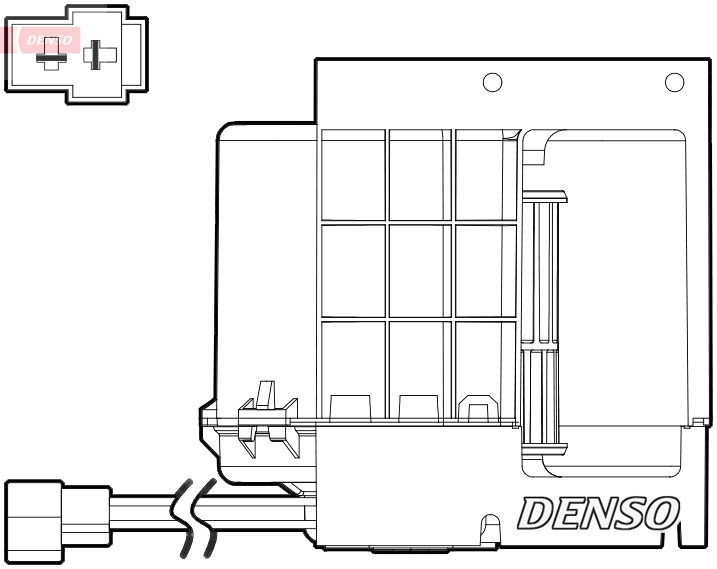 Вентилятор салона DENSO DEA17033