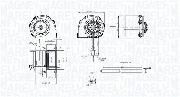 Вентилятор салона MAGNETI MARELLI 069412325010