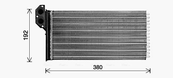 Теплообменник отопление салона AVA QUALITY COOLING VN6431