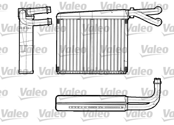 Теплообменник отопление салона VALEO 812251