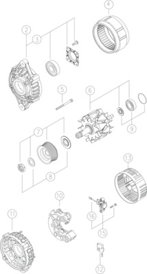 Генератор MAHLE/KNECHT MG 594