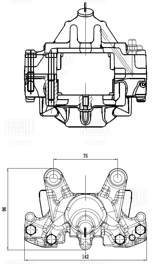 Тормозной суппорт TRIALLI CF 032009