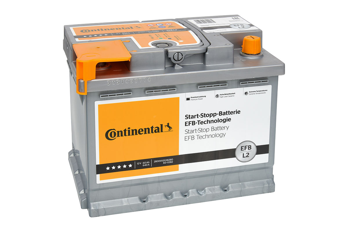 Стартерная аккумуляторная батарея start-stop-battery efb CONTINENTAL 2800012038280