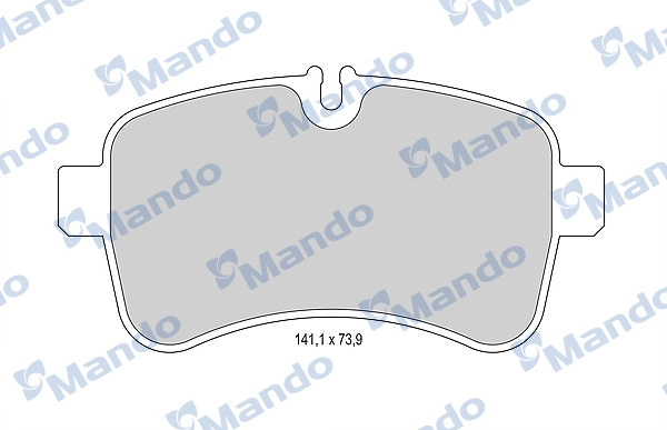 Комплект тормозных колодок дисковый тормоз MANDO MBF015964