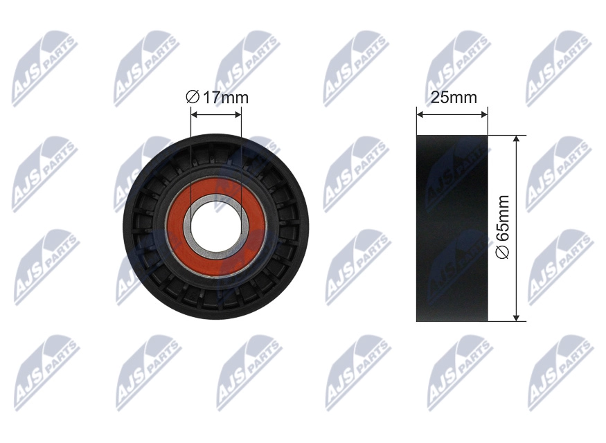 Натяжной ролик клиновой ремень NTY RNK-ME-040