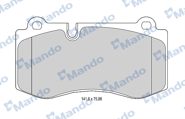 Комплект тормозных колодок дисковый тормоз MANDO MBF015231