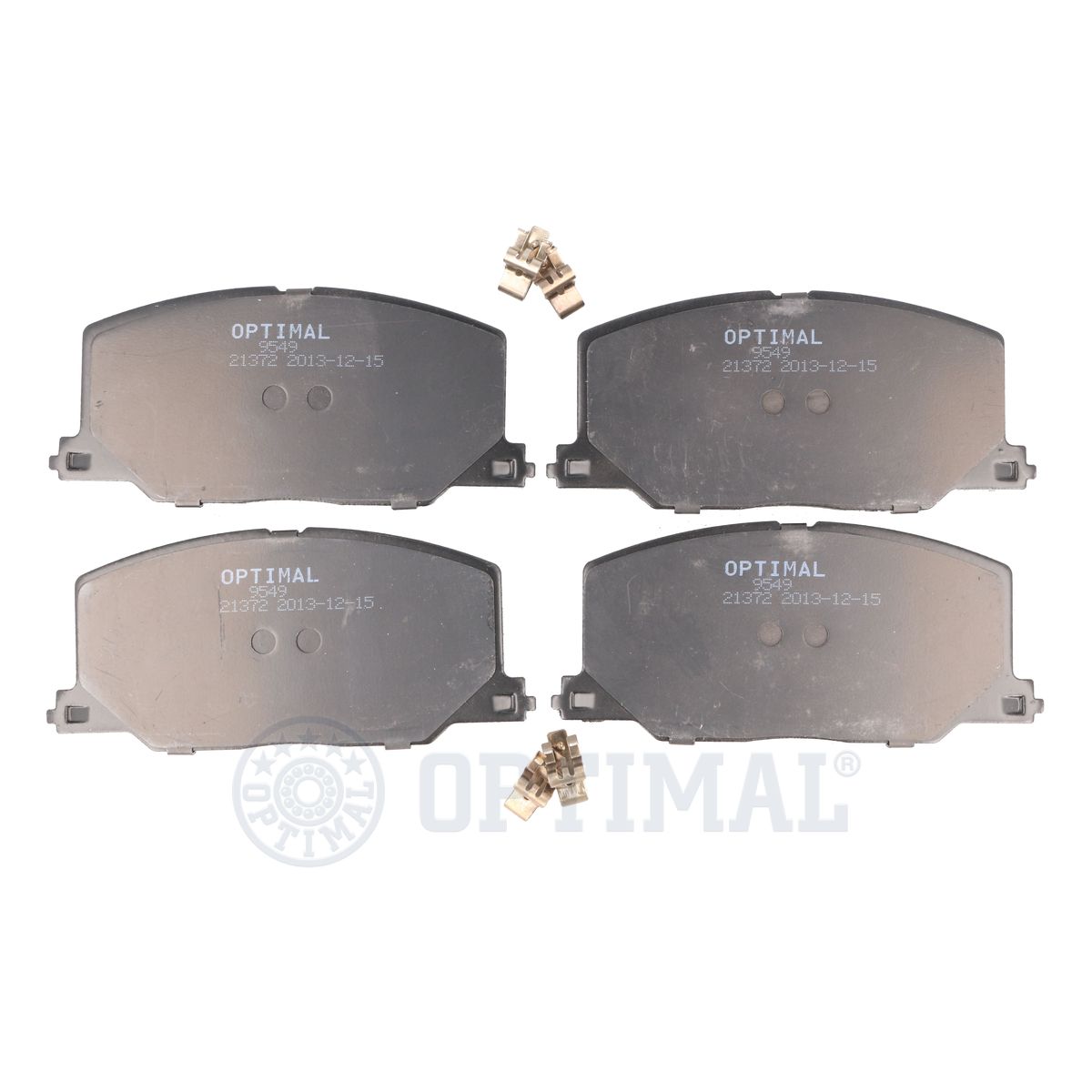Комплект тормозных колодок дисковый тормоз OPTIMAL BP-09549
