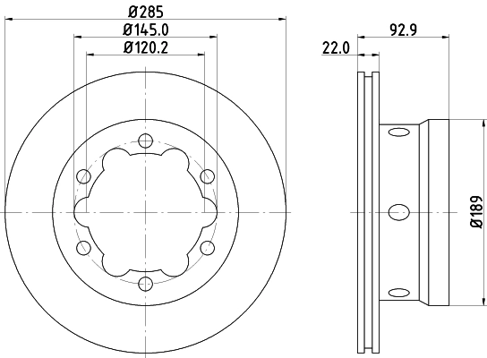 Тормозной диск pro high carbon HELLA/BEHR/PAGID 8DD 355 127-351