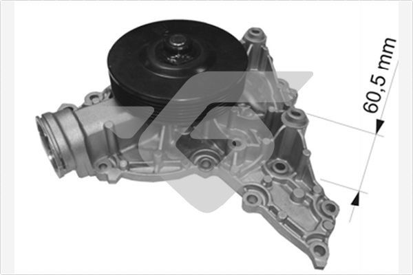 Водяной насос охлаждение двигателя HUTCHINSON WP320