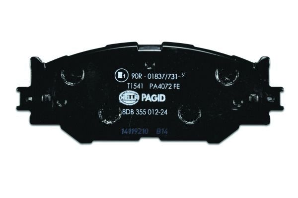 Комплект тормозных колодок дисковый тормоз HELLA/BEHR/PAGID 8DB 355 012-241