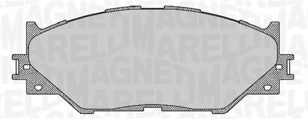 Комплект тормозных колодок дисковый тормоз MAGNETI MARELLI 363916060637