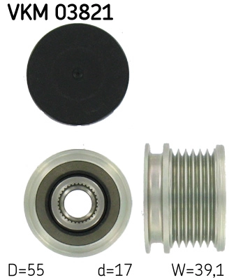 Механизм свободного хода генератора SKF VKM 03821