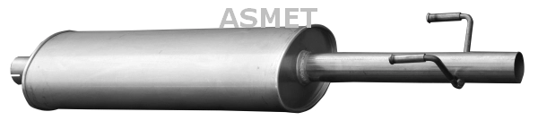 Средний глушитель выхлопных газов ASMET 02.044