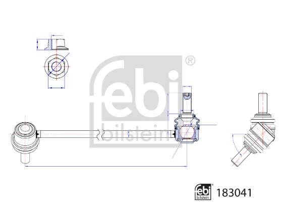 Тяга / стойка стабилизатор FEBI BILSTEIN 183041