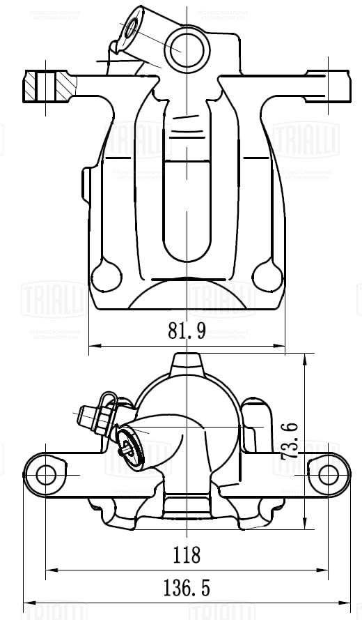 Тормозной суппорт TRIALLI CF 032013