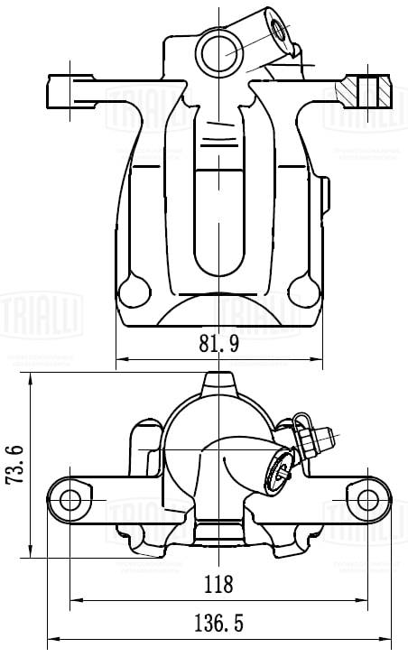 Тормозной суппорт TRIALLI CF 032012