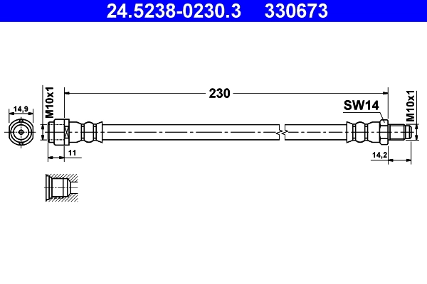 Тормозной шланг ATE 24.5238-0230.3