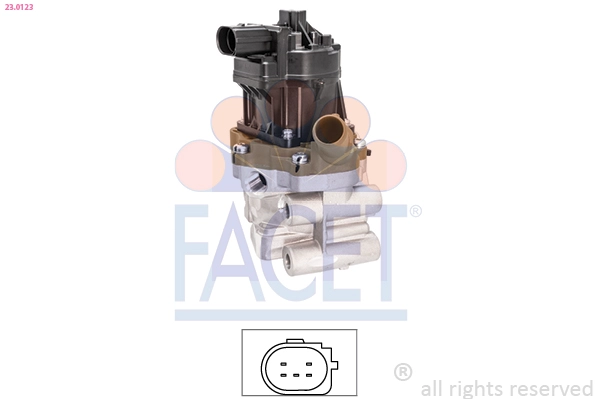 Клапан возврата ог made in italy - oe equivalent FACET 23.0123