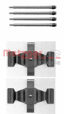 Комплектующие колодки дискового тормоза METZGER 109-1643