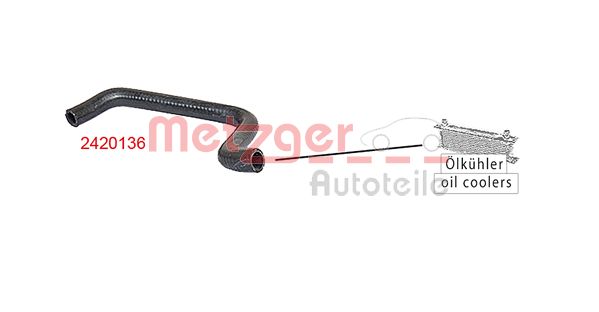 Шланг радиатора METZGER 2420136