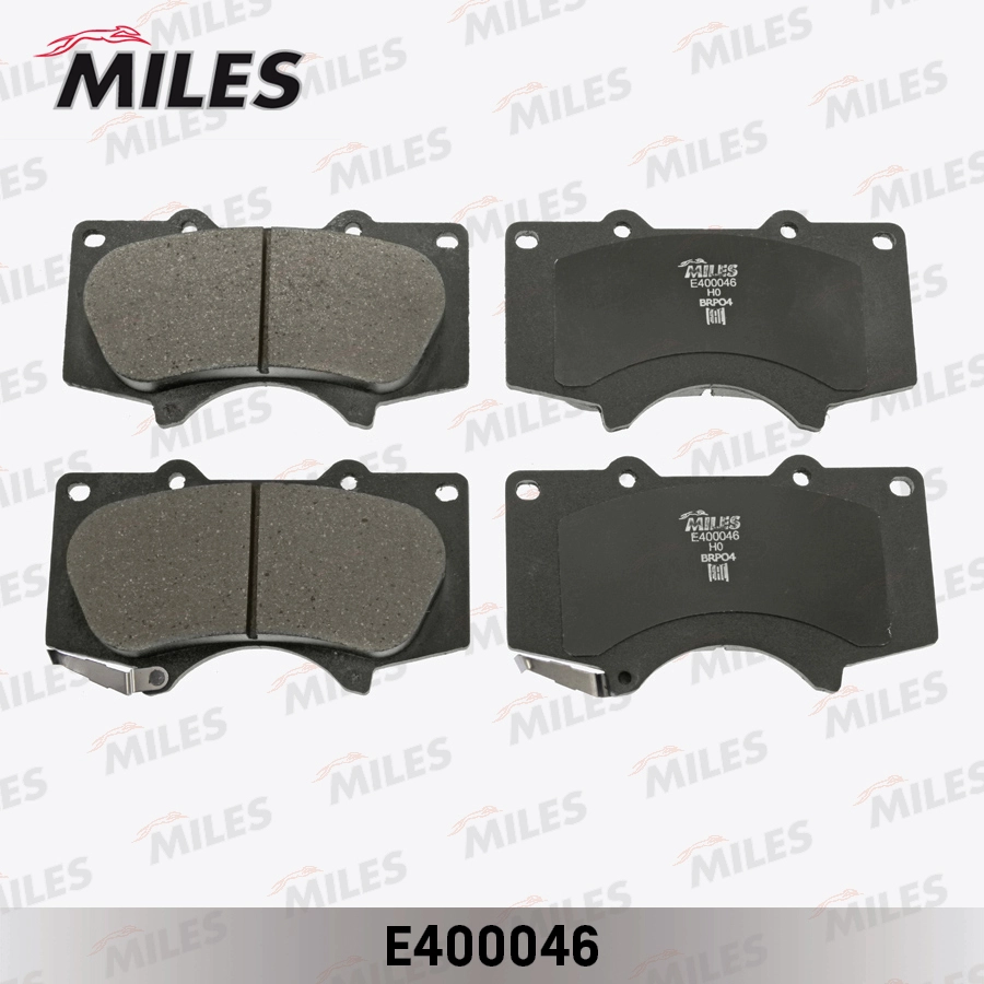 Комплект тормозных колодок дисковый тормоз MILES E400046