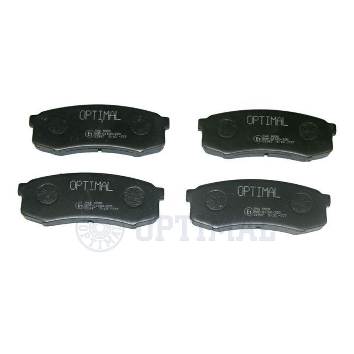 Комплект тормозных колодок дисковый тормоз OPTIMAL BP-09809