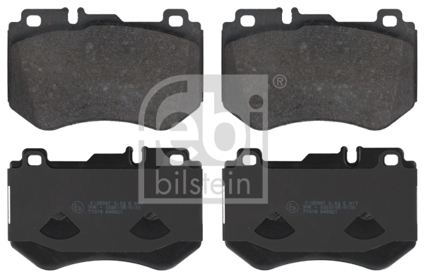 Комплект тормозных колодок дисковый тормоз FEBI BILSTEIN 16987