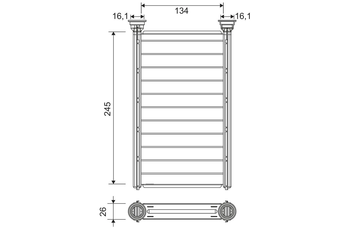 Теплообменник отопление салона VALEO 811646