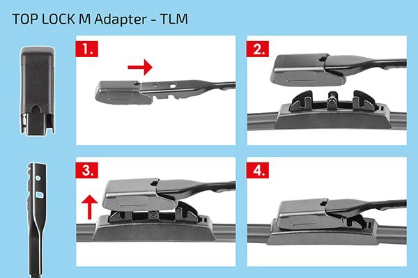 Адаптер щетка стеклоочистителя top lock m HEYNER 300930