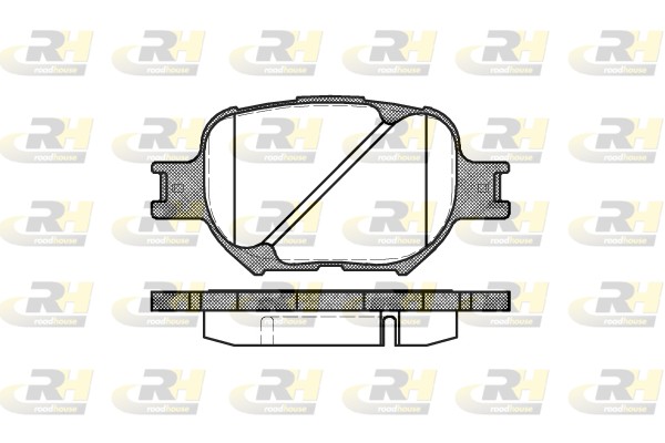 Комплект тормозных колодок дисковый тормоз ROADHOUSE 2742.00