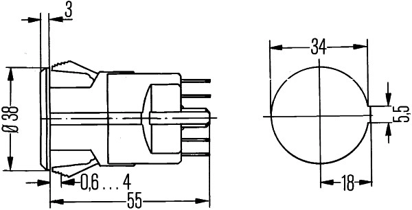 Указатель аварийной сигнализации HELLA/BEHR/PAGID 6HF 002 372-041