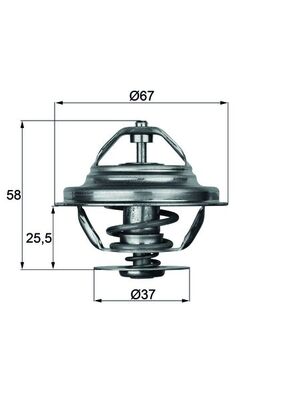 Термостат охлаждающая жидкость behr MAHLE/KNECHT TX 20 71D