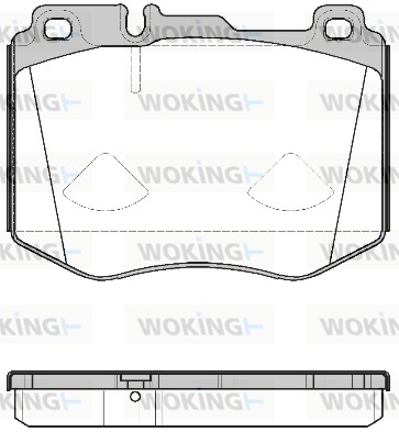 Комплект тормозных колодок дисковый тормоз WOKING P17043.00