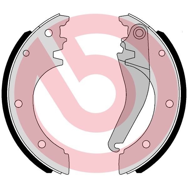 Комплект тормозных колодок стояночная тормозная система essential line BREMBO S A6 509