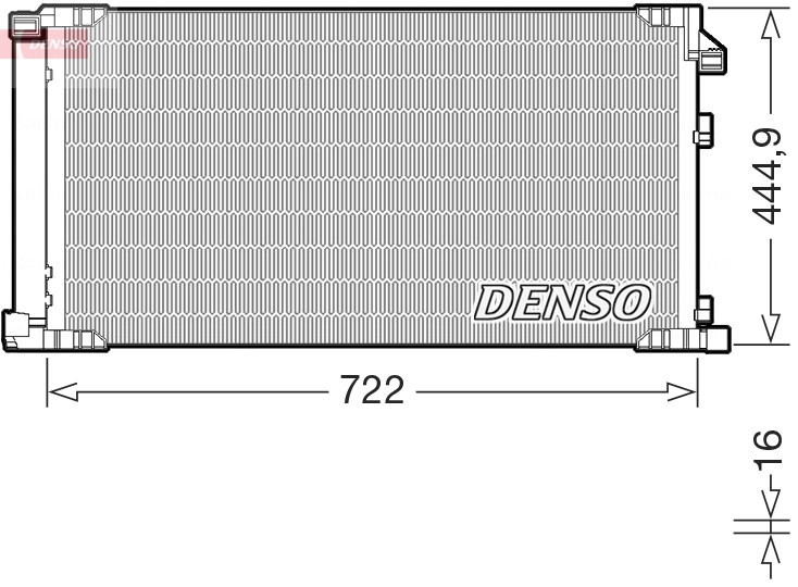 Конденсатор кондиционер DENSO DCN51019
