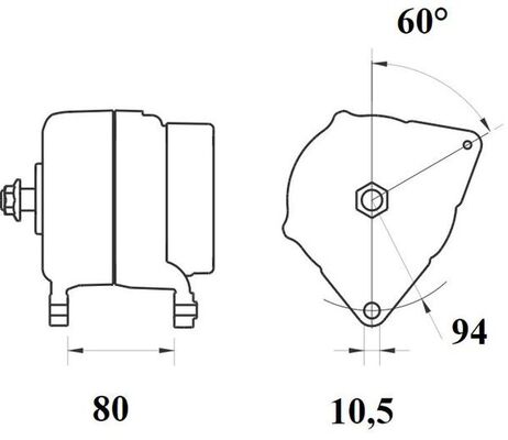 Генератор MAHLE/KNECHT MG 1091