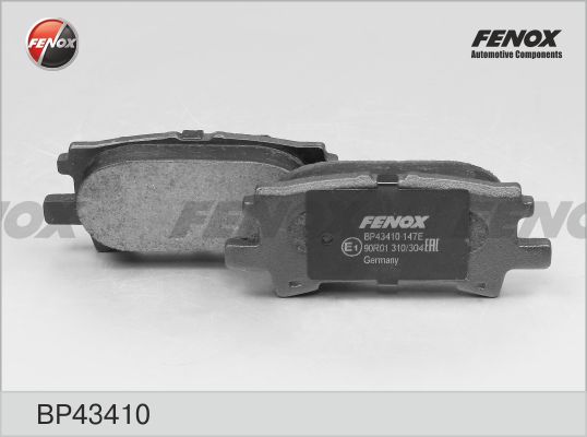 Комплект тормозных колодок дисковый тормоз FENOX BP43410