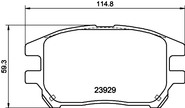 Комплект тормозных колодок дисковый тормоз nao HELLA/BEHR/PAGID 8DB 355 028-061
