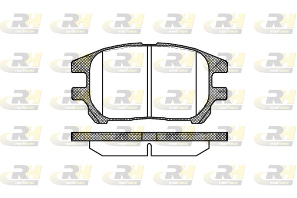 Комплект тормозных колодок дисковый тормоз ROADHOUSE 2972.00