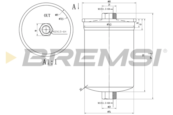 Топливный фильтр BREMSI FE1519