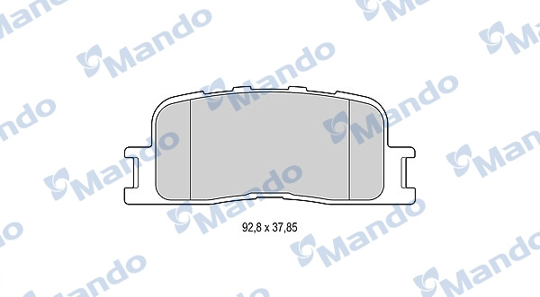 Комплект тормозных колодок дисковый тормоз MANDO MBF015873
