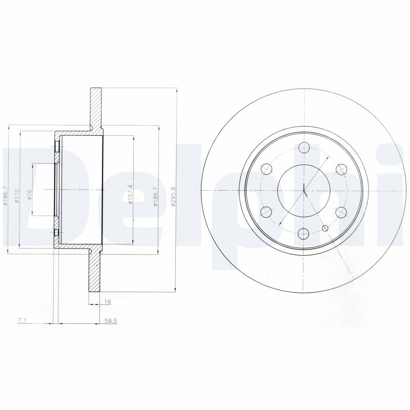 Тормозной диск DELPHI BG4164