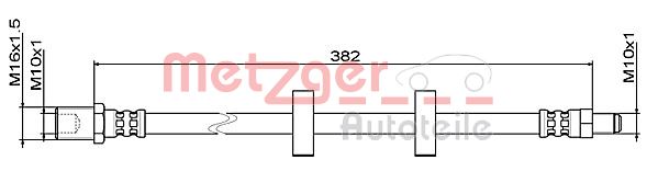Тормозной шланг METZGER 4111487
